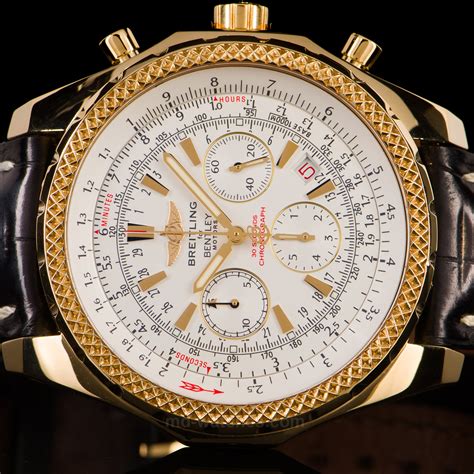 breitling bentley 18k gold watch price